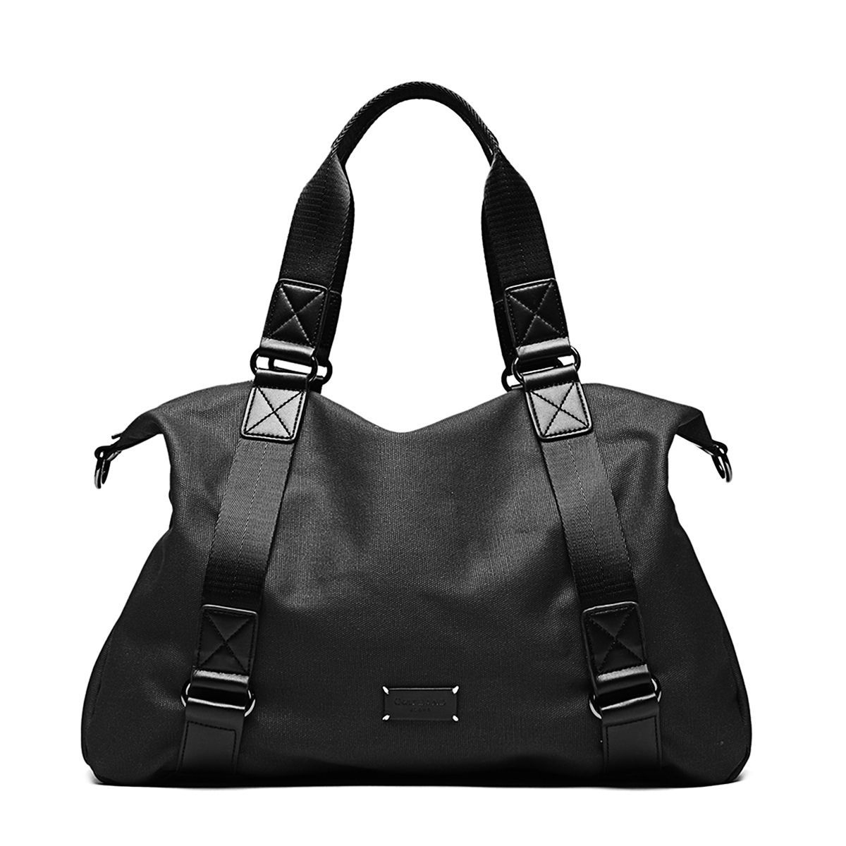 Commuter Travel Dual-use Men's Tote Bag - Black