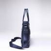 Genuine Leather Men's Bag- Dark Blue
