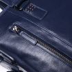 Genuine Leather Men's Bag- Dark Blue