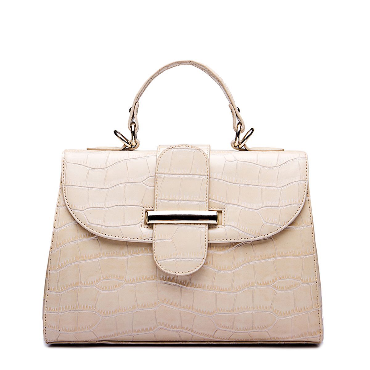 PU Leather Ladies Handbag STARS LOVES - Apricot
