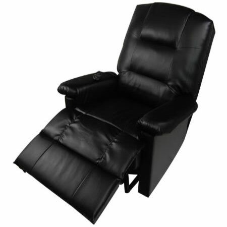 Comfortable Pu Leather Massage Lounge Chair Recliner With Remote 