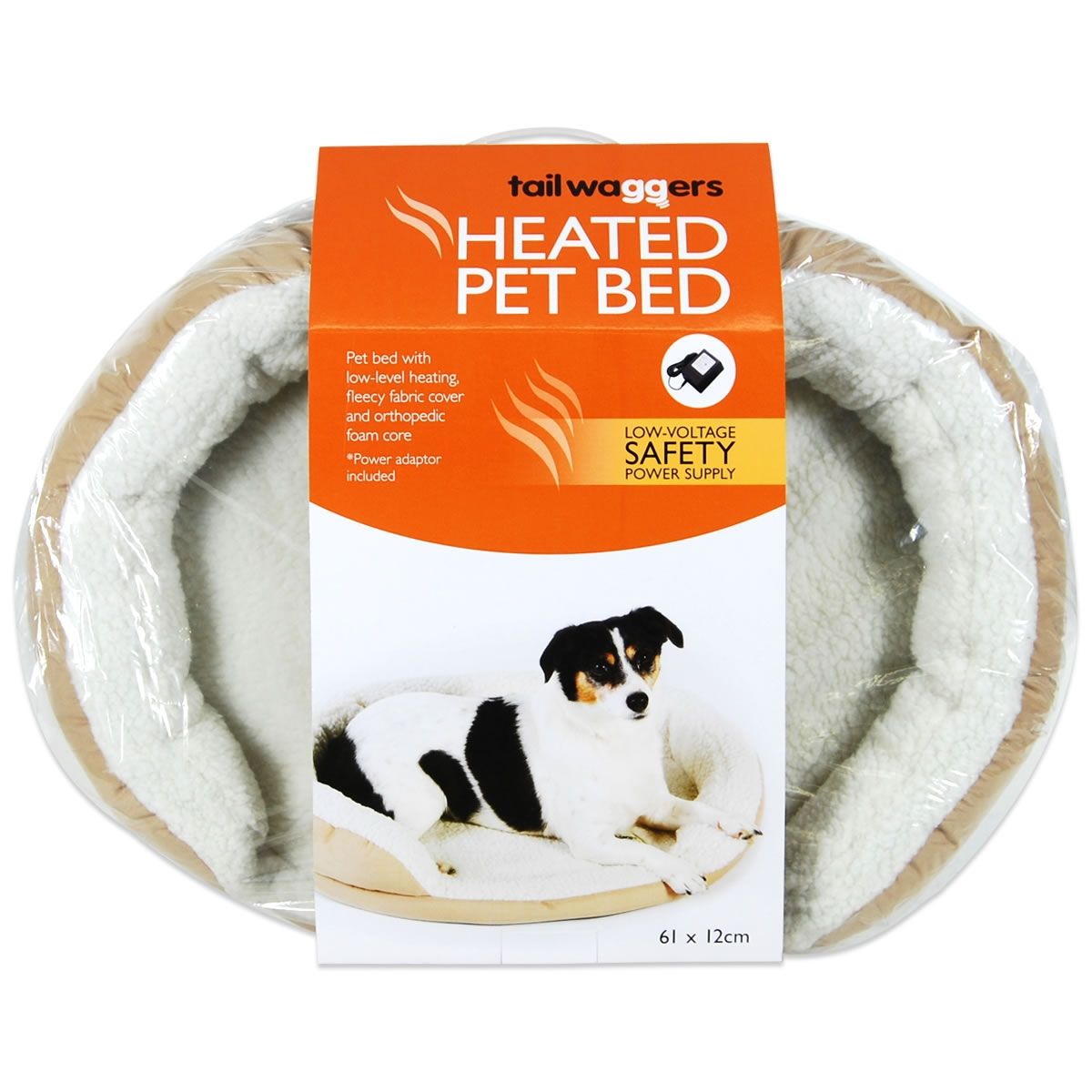 Heated Pet Bed 61cm x 12cm Crazy Sales
