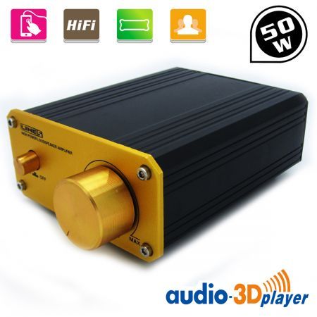 50W Digital Power Amplifier Hifi Amplifier With Stereo