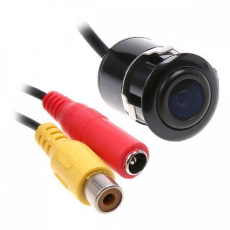 Car Rear View Reverse Backup Parking Waterproof CMOS Camera Black