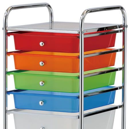 6 Drawer Multi-Colour Storage Trolley - Crazy Sales
