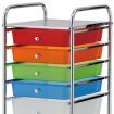 6 Drawer Multi-Colour Storage Trolley