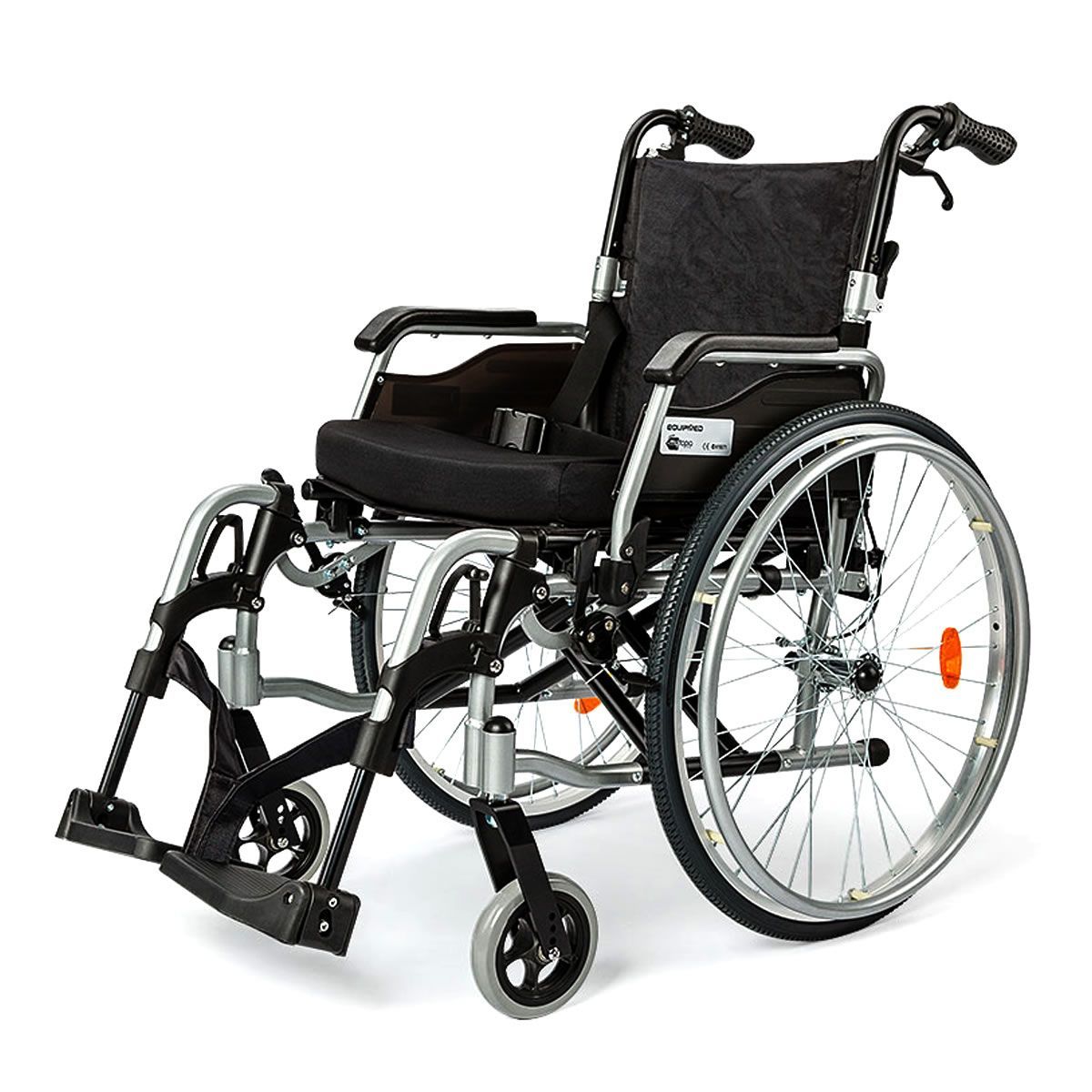 eQuipMed Folding Wheelchair Deluxe Series 24