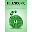LUD 50FT 15M Green High Quality Expandable & Flexible Compact Garden Lawn Water Pocket Hose w/Spray Nozzle