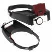 LUD Watch Repair Head Headband Glasses Magnifier Loupe 10X With LED Light