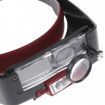 LUD Watch Repair Head Headband Glasses Magnifier Loupe 10X With LED Light