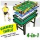 4-in-1  Games Table- Air Hockey / Pool / Foosball / Table Tennis