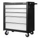 5 Drawers Roller Toolbox Cabinet - Black Grey