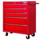 Giantz 5 Drawer Mechanic Tool Box Cabinet Storage Trolley - Red