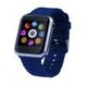 V6 1.54 Inches TFT Hd LCD 2.5d Arc Screen Bluetooth 4.0 for iOS and Android Smart phones - Deep Blue