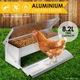 Auto Chicken Feeder Poultry Chook DIY Automatic Treadle Rat Proof Aluminium