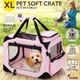 Portable Foldable Soft Dog Crate-XL-Pink