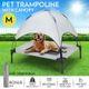 Pet Dog Bed Trampoline Puppy Cat Hammock Cot Sleeping Camping with Canopy Medium