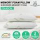 Luxdream 2x Pressure Relief Contour Memory Foam Pillow Bamboo cover