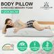 Body Pillow Support Long Pillow Bamboo Cover Memory Foam Luxdream