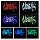 Creative 3D Happy Birthday Lamp Touch  lamps  energy-saving LED illusion of light