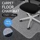 PVC Computer Office Chairmat Carpet Floor Protector -135cm x 114cm