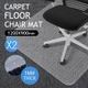 2X Carpet Floor PVC Protector Plastic Chair Mat-120cm x 90cm