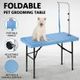 Foldable Pet Grooming Table with Iron Frame - 97cm in Length BLUE