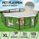 8-Panel Pet Playpen Dog Cat Enclosure with Fabric Cover 100x100CM/ Panel - XL