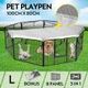 Pet Playpen Dog Cat Enclosure Ferret Fence Rabbit Exercise Cage Fabric Cover 100x80CM/Panel 8 Panels L