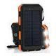 Waterproof 8000mAh Solar Power Bank 2USB Battery Portable Charger