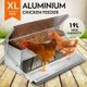 Auto Chicken Feeder Rat Proof Poultry Chook DIY Automatic Treadle Aluminium XL Size