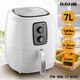 XL 1800W 7L 80% Oil Free Air Fryer Deep Cooker Turbo Convection Oven