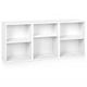 3PC Storage Shelf with 5 Adjustable Height for Each Shelf - White