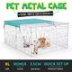 1.8M Pet Metal Cage Playpen Dog Cat Enclosure with Fabric Cover