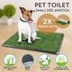 Indoor Pet Training Toilet Puppy Potty Training Pet Potty with 2 Grass Mats