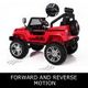 Electric Ride on Jeep Remote Control Off Road Kids Car w/Built-in Songs - Red