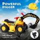 Kids Ride on Digger Electric Excavator Bulldozer Loader Car w/Safety Helmet