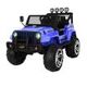 Electric Ride on Jeep Remote Control Kids Car w/Built-in Music - Blue