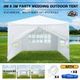 OGL 3x3m Outdoor Canopy Gazebo Party Wedding Tent Waterproof Marquee w/3 Sidewalls and 1 Door