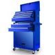8 Drawer Tool Box Cabinet with Castors - Blue