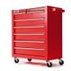 6 Drawer Tool Box Cabinet with Castors - Red