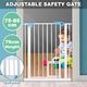 79cm Tall Baby Safety Security Gate Adjustable Pet Dog Stair Barrier w/ Cat Door