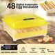 48 Egg Incubator Fully Automatic Turning Chicken Duck Poultry Egg Turner Hatcher