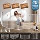 Pet Playpen Safety Gates Fence Enclosure Toddler Child Barrier Kids Baby Interactive Activity Centre 10 Panels 4 in 1