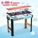 4-in-1 Multi Games Table Hockey Curling Bowling Table Tennis Children Kids Toy Gift Family Sport