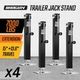 4X Heavy Duty Trailer Jack Stand 3175KG Load Each 135CM Total Height Direct-Weld
