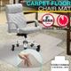 Office Carpet Chair Mat 1350 x 1140mm Vinyl Protector