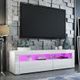 TV Stand Cabinet 155cm Wood Entertainment Unit LED Gloss Storage Shelf - White