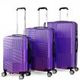 3pc Luggage Suitcase Trolley Set TSA Travel Carry On Bag Hard Case Lightweight E