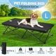 New Pet Trampoline Bed Dog Puppy Cat Hammock Sleeping Camping Cot Canvas Cover L